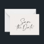 budget handwritten typography wedding announcement<br><div class="desc">budget Modern classy typography bold wedding save the date card. With modern,  elegant typography and striped backer design. Colours can be customised.</div>