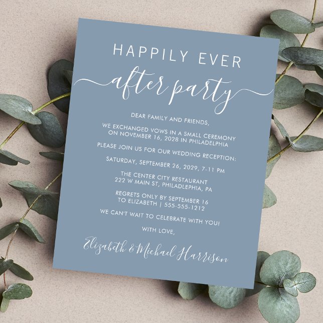 Budget Happily Ever After Wedding Invitation (Creator Uploaded)