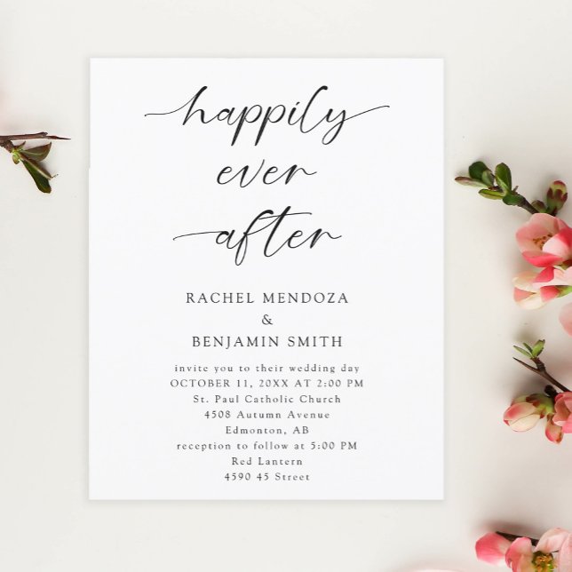Budget Happily Ever After Wedding Minimal Elegant (Creator Uploaded)