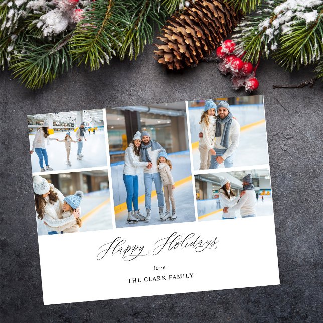 Budget Happy Holidays Ele Chic 5 Photo Flyer (Creator Uploaded)