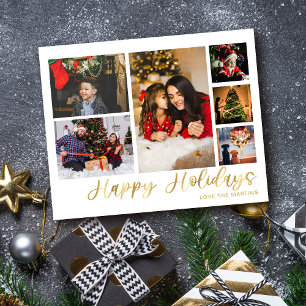Budget Happy Holidays Gold 6 Photo Flyer