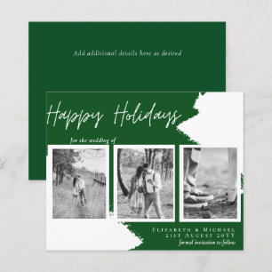 Budget Happy Holidays Photo Cards Abstract Modern