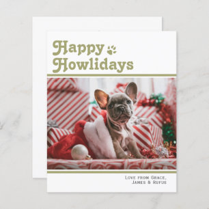 BUDGET Happy Howlidays Pet Dog Christmas Card