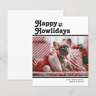 BUDGET Happy Howlidays Pet Dog Christmas Card