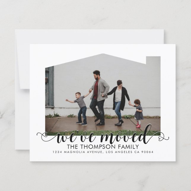 Budget Heart Script We've Moved Photo Moving (Front)