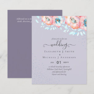 BUDGET Hellebore Turquoise Peach Floral Wedding