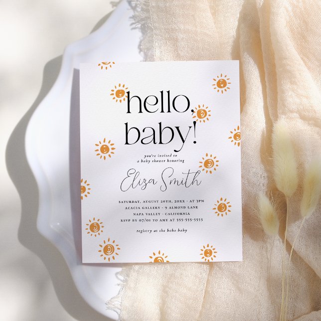 Budget Hello Baby Boho Sunshine Baby Shower (Creator Uploaded)