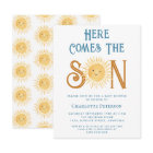 Budget Here Comes The Son Baby Shower Invitation