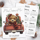 Budget Highland Cow 2025 Calendar Truck Christmas<br><div class="desc">Celebrate the holiday season with a touch of rustic charm and whimsy with our delightful Christmas card featuring a Highland cow! This card is the perfect blend of vintage aesthetics and festive cheer, making it an ideal choice for those who love farmhouse decor and farm animals. Design Elements Highland Cow:...</div>