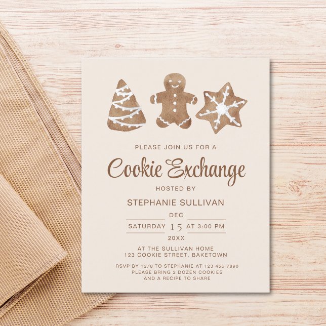 Budget Holiday Christmas Cookie Exchange Invite (Creator Uploaded)