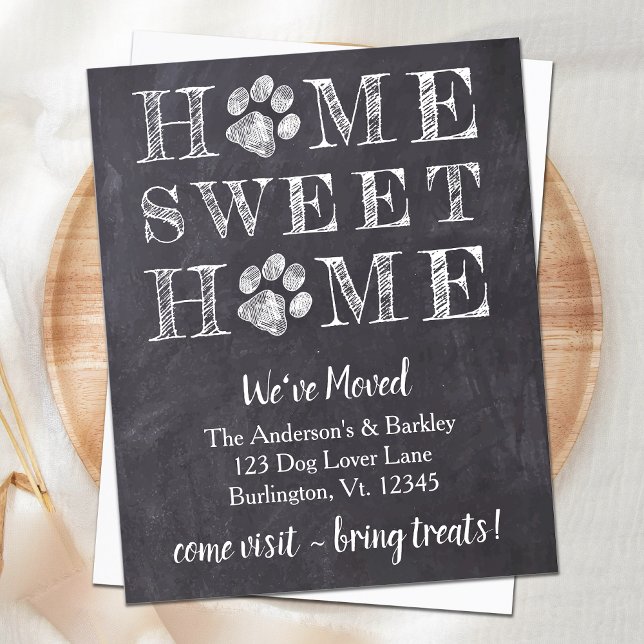 Budget Home Sweet Home We've Moved Pet Moving Card (Creator Uploaded)