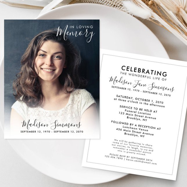 Budget In Loving Memory Photo Celebration of Life (Creator Uploaded)