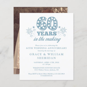 Budget In The Making 60th Anniversary Photo Invite