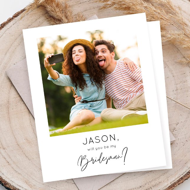 Budget Instant Photo Be My Bridesman Proposal (Creator Uploaded)