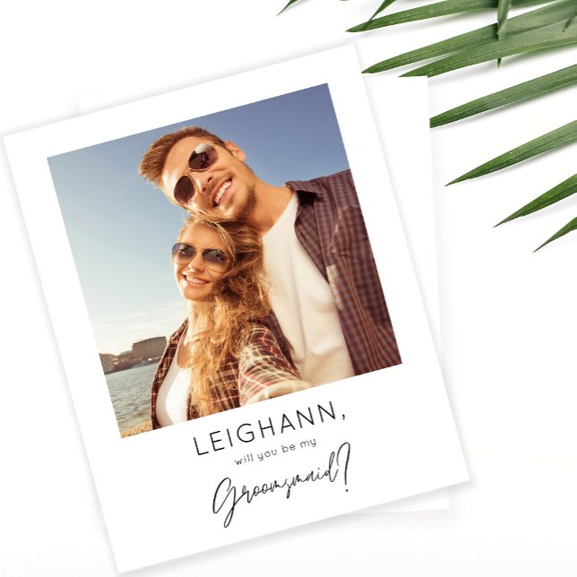 Budget Instant Photo Be My Groomsmaid Proposal (Creator Uploaded)