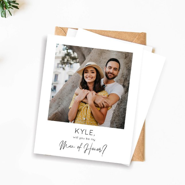 Budget Instant Photo Be My Man of Honour Proposal (Creator Uploaded)