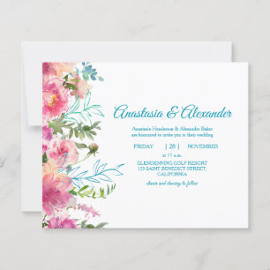 Budget Invitation to wedding ceremony.