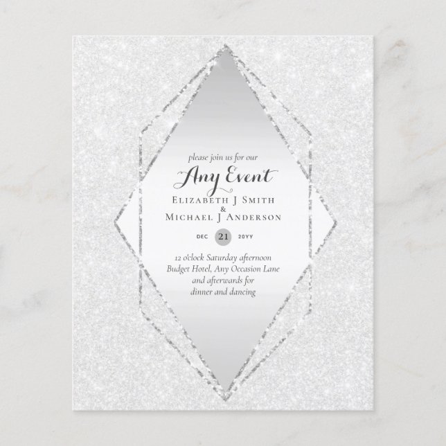 BUDGET INVITATIONS - ANY EVENT - Double Sided Flyer (Front)