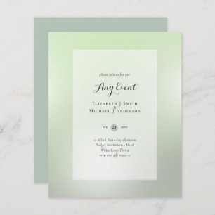 BUDGET INVITATIONS - ANY EVENT - SAGE Abstract