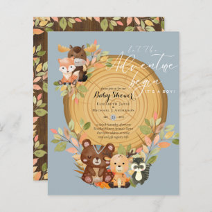 BUDGET It's A Boy WOODLAND ANIMALS Baby Shower    
