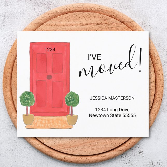 Budget I've Moved Red Door Moving Announcement  (Creator Uploaded)