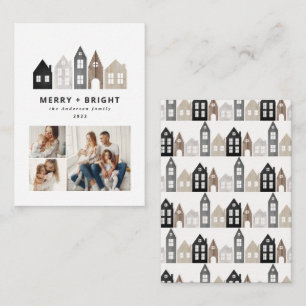 budget Japand Christmas Nordic houses 3 photo chic Card