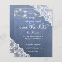 Budget Jean, Lace & Lights Save the Date V2 Photo