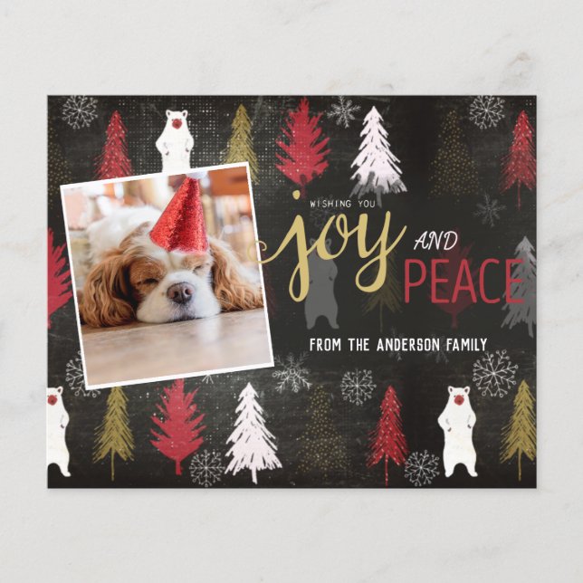 Budget Joy and Peace Photo Christmas (Front)