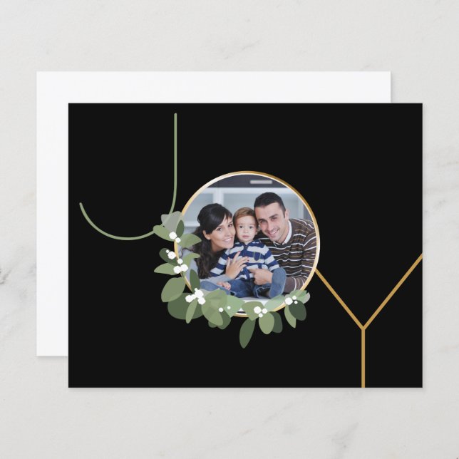 Budget Joy Family Photo Message Holiday Custom (Front/Back)