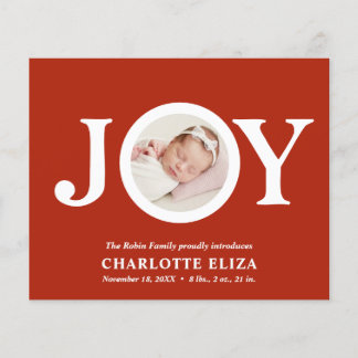 BUDGET Joy RED CHIC Photo Baby First Christmas