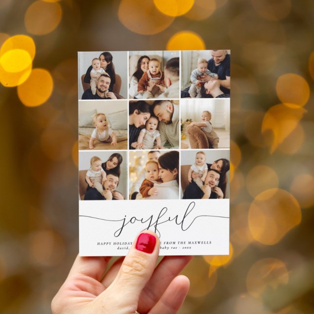 Budget Joyful Christmas Photo Collage Holiday (Creator Uploaded)