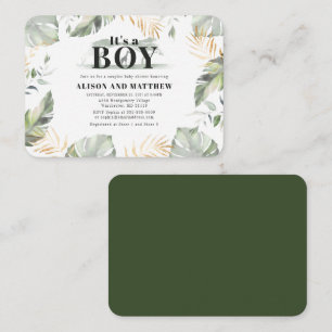 Budget Jungle Safari Animal Baby Shower Invitation