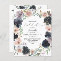 Budget Lavender, Navy & Pink Floral Bridal Shower