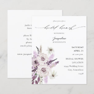 Budget Lavender Purple Floral Bridal Brunch