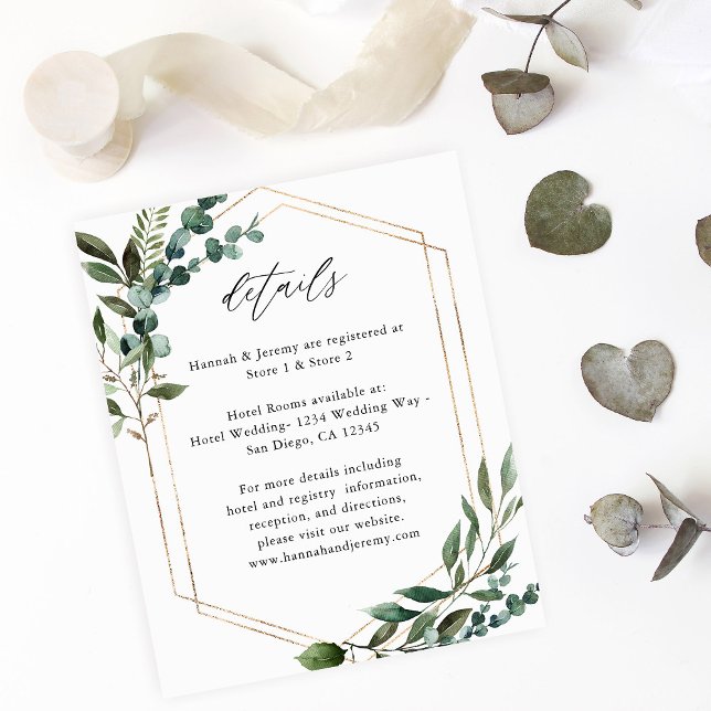 Budget Leaves & Eucalyptus Gold Details Flyer (Creator Uploaded)