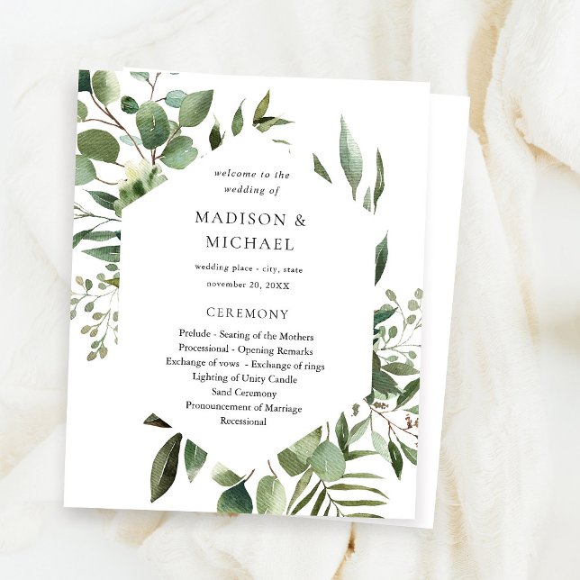 Budget Leaves& Eucalyptus Rustic Wedding Ceremony  (Creator Uploaded)