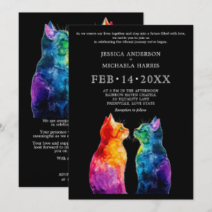 Budget🌈 LGBTQ Purrfectly Yours Invitation