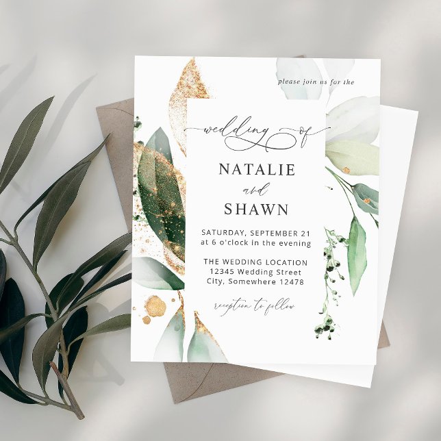 Budget Light Eucalyptus Glow Gold Wedding (Creator Uploaded)