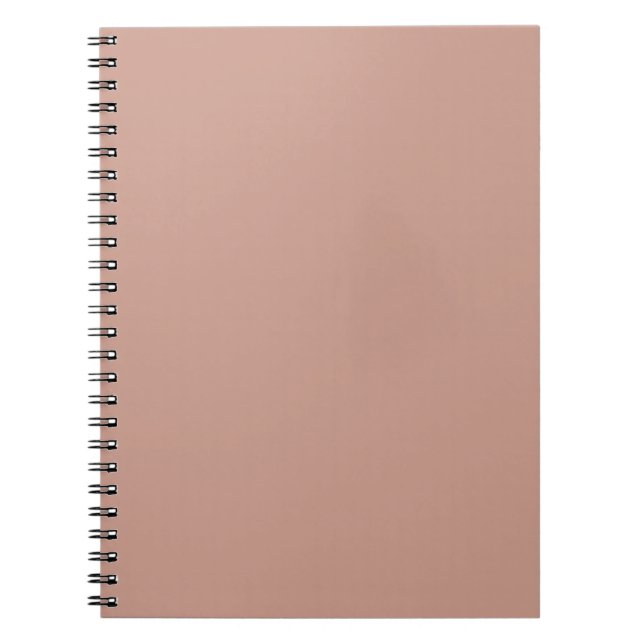 BUDGET Light Terracotta Monochrome WEDDING Notebook (Front)