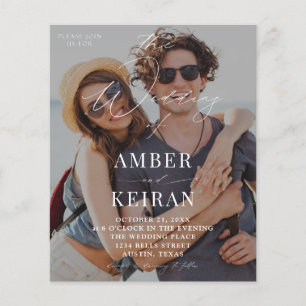 Budget Lightly Tinted Shades Photo Wedding Flyer