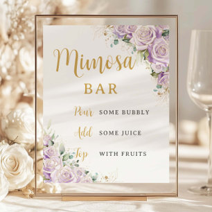 Budget Lilac Purple Rose Floral Flowers Mimosa Bar
