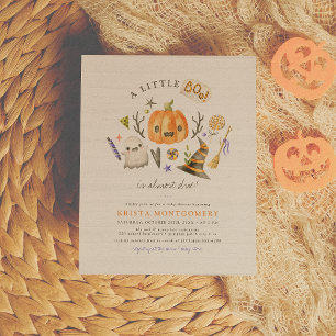 Budget Little Boo Halloween Pumpkin Baby Shower