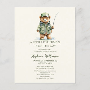 Budget Little Fisherman Fishing Bear Baby Shower