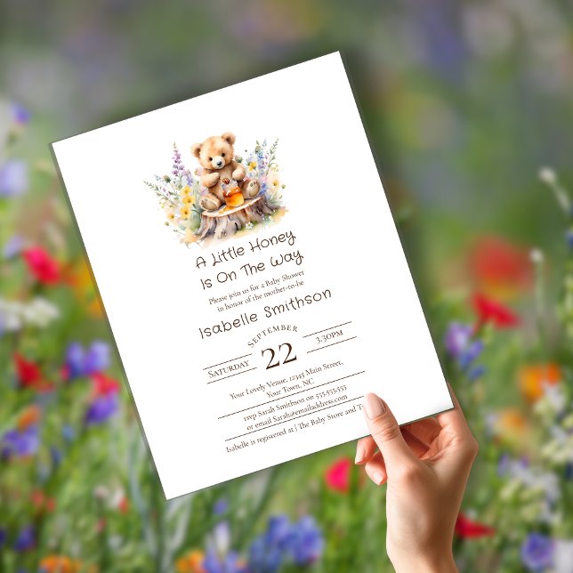 Budget Little Honey On The Way Teddy Baby Shower  (Creator Uploaded)