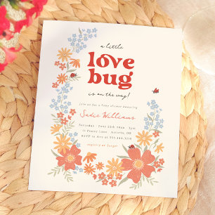 Budget Little Love Bug Girl Retro Baby Shower