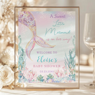 Budget Little Mermaid Baby Shower Sea Welcome Sign