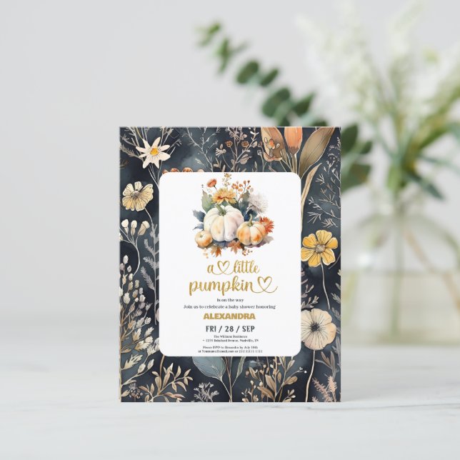 Budget Little pumpkin fall  baby shower (Standing Front)