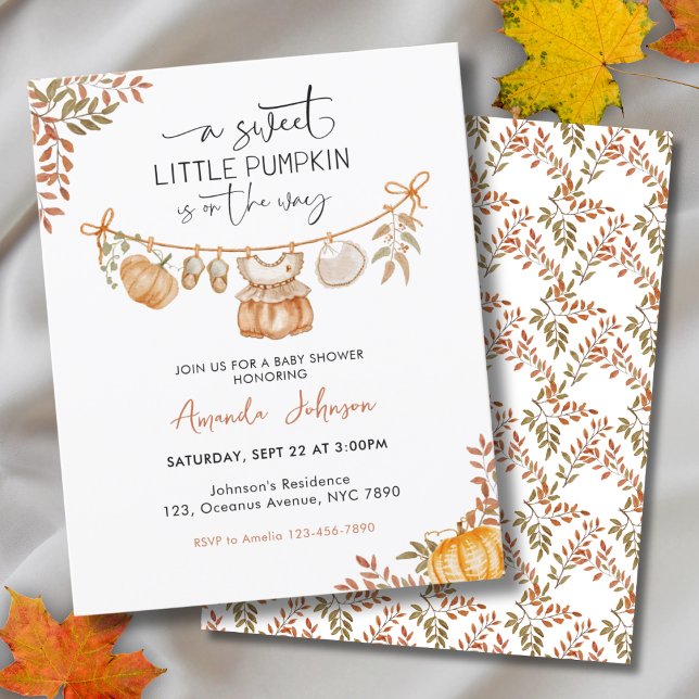 Budget Little Pumpkin is on the Way Baby Shower (Creator Uploaded)