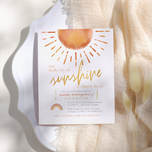Budget Little Ray of Sunshine Boho Baby Shower