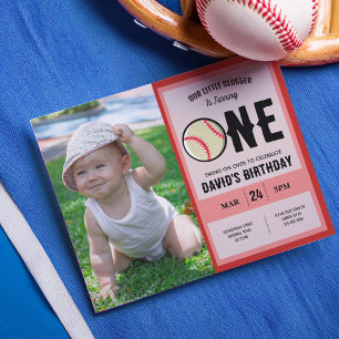 Budget Little Slugger Baseball Photo 1st Birthday